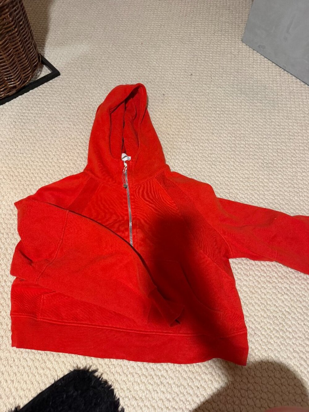 Light red lululemon scuba hoodie